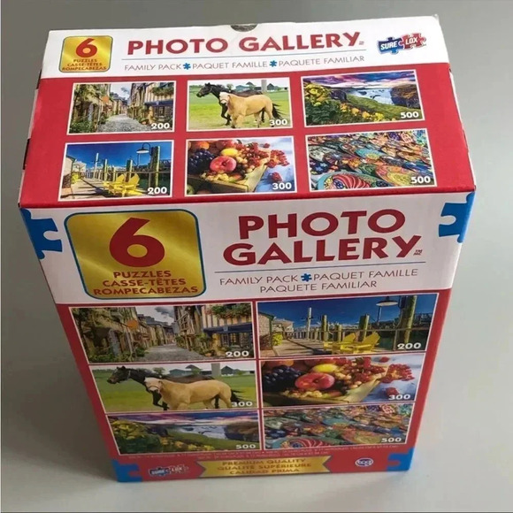 Puzzle Photo Gallery Family 6 Pack NIB SureLox Premium Quality - Picture 2 of 4